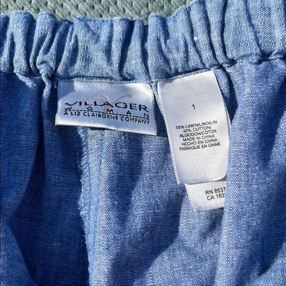 Villager Woman Liz Claiborne Linen Pant - Picture 3 of 7